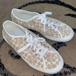 NWOT‼️ COACH Canvas/Leather Low-top Sneakers